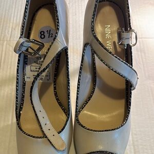 Nine West Women's Cream Mary Jane Shoes